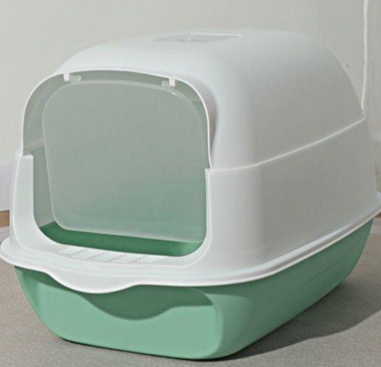 両開き扉付き大型ドーム型蓋つき猫トイレ 