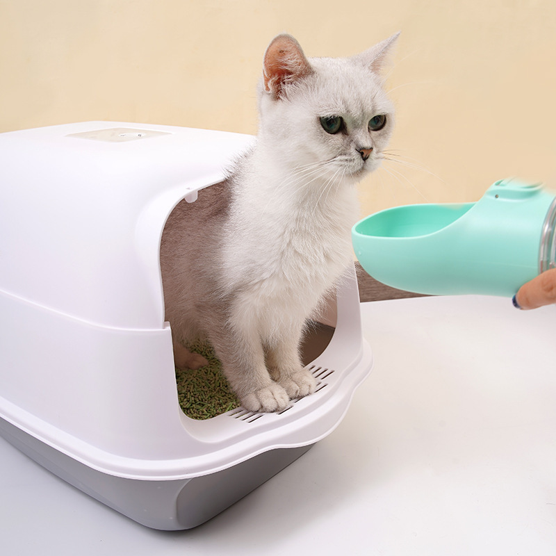 猫トイレ ドーム型全密閉猫トイレ消臭ボックス スコップ付き