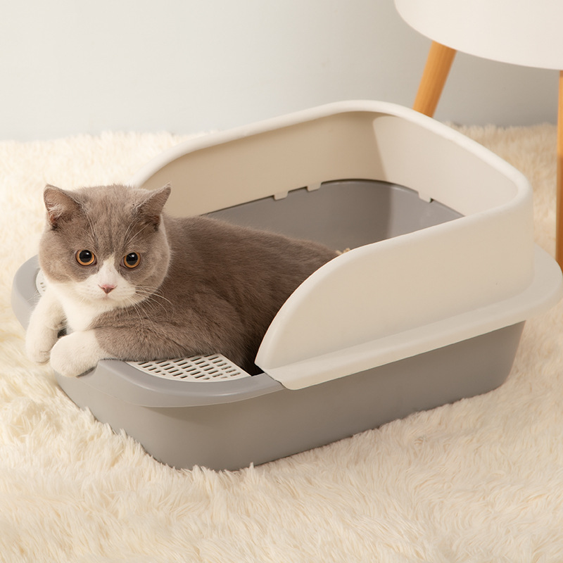 猫トイレ ハイサイド飛び散り防止猫トイレボックス