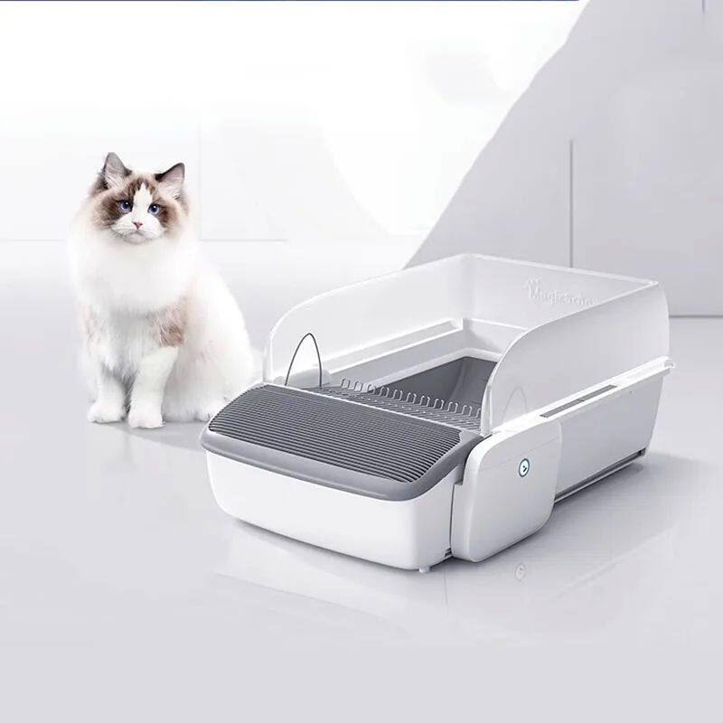 振動機能付き大型オープン猫トイレ 多頭飼い対応