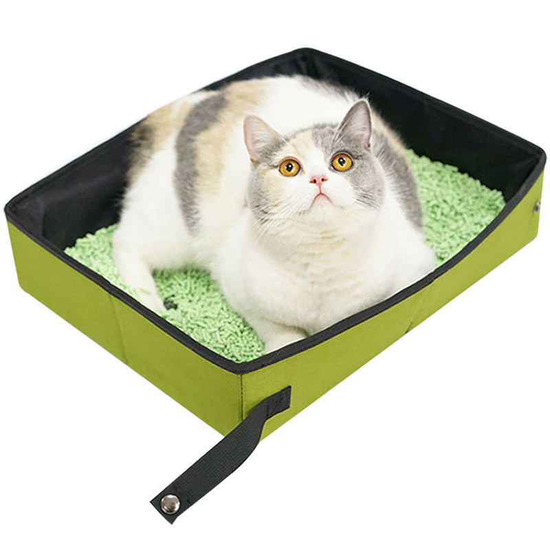 猫トイレ 折りたたみ式防水携帯猫トイレ