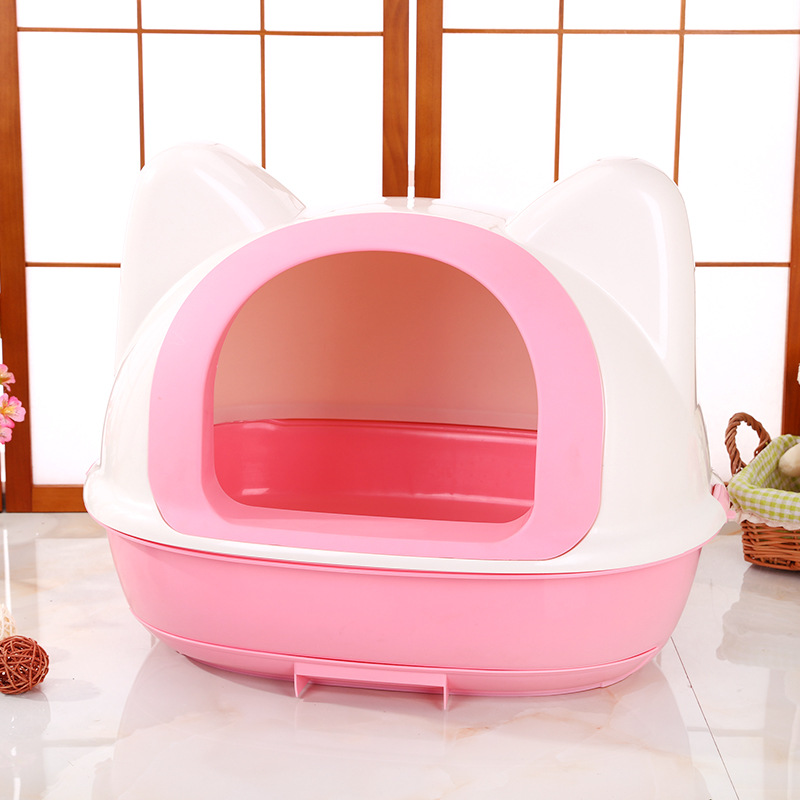 猫トイレ 猫耳付き　ドーム型