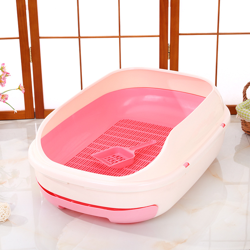 猫トイレ 引き出し式すのこ付き小型猫トイレ