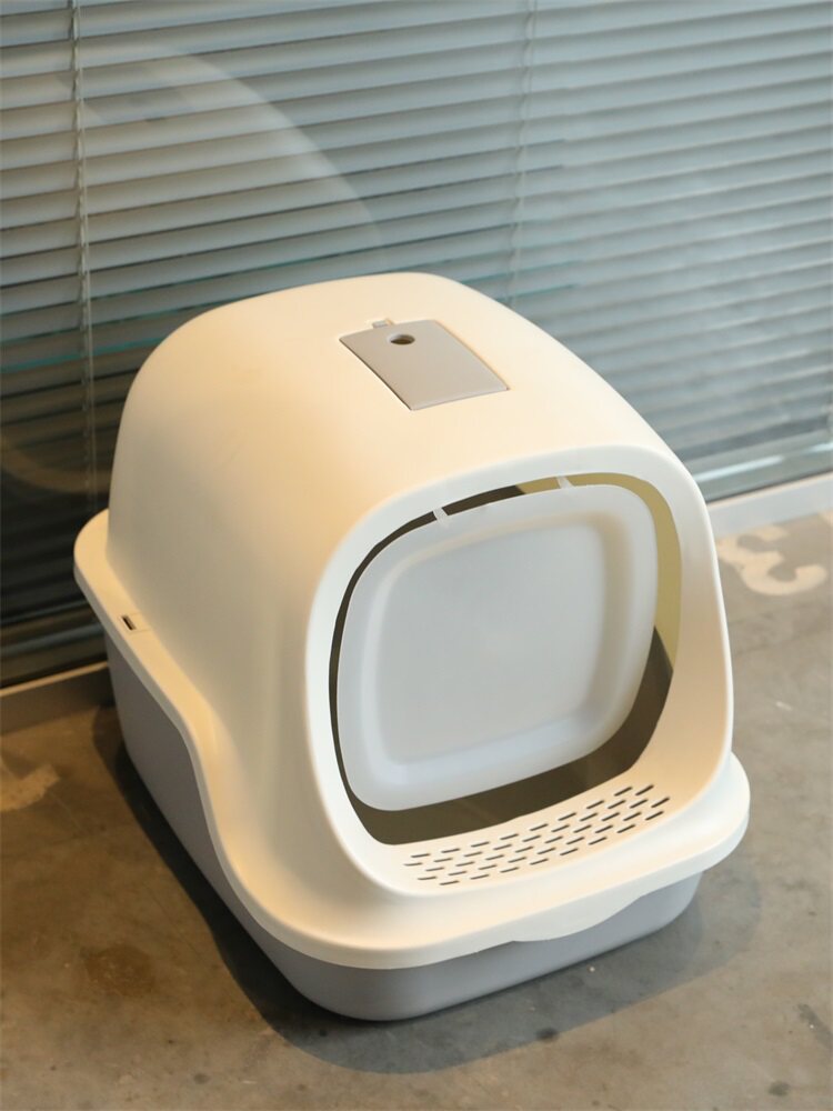 猫トイレ 上部開閉式ドーム型猫トイレ消臭通気設計