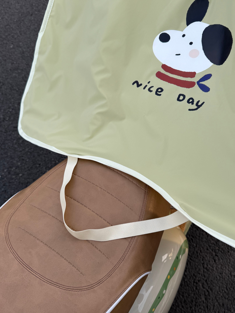 バイクカバー わんこ柄ハンドルカバー 原付用