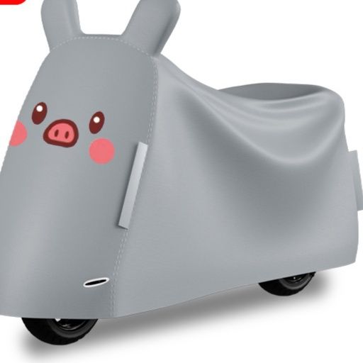 バイクカバー うさぎ耳付き防風防水バイクカバー