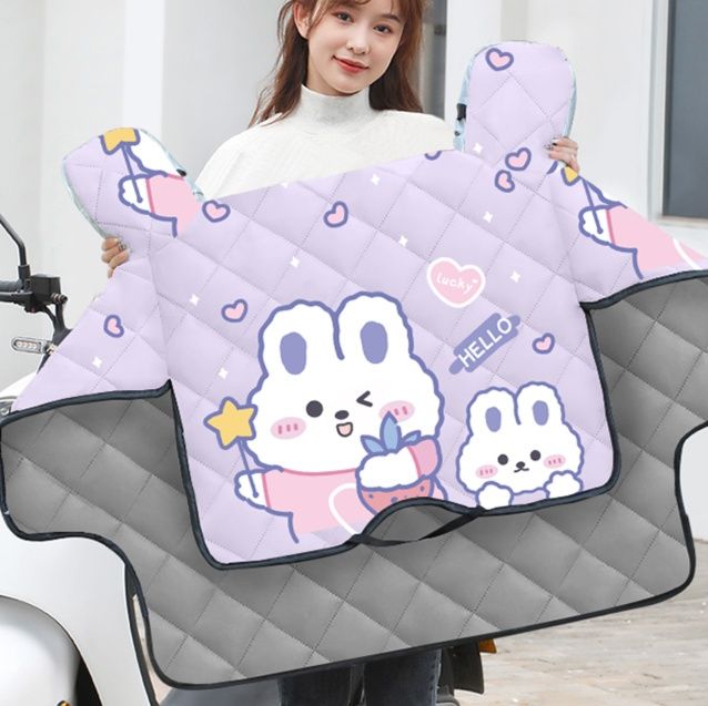 バイクカバー かわいいうさぎデザイン防水バイクカバー