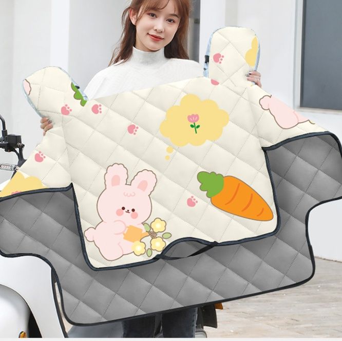 バイクカバー かわいいうさぎデザイン防水バイクカバー