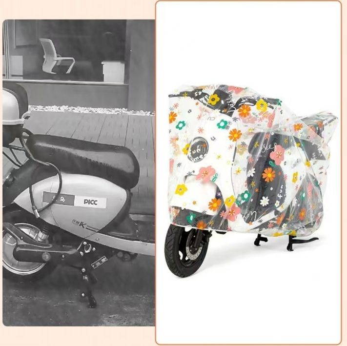 バイクカバー かわいい模様の原付バイクカバー