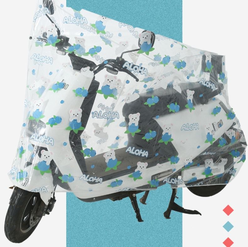 バイクカバー 原付用防水柄付きバイクカバー