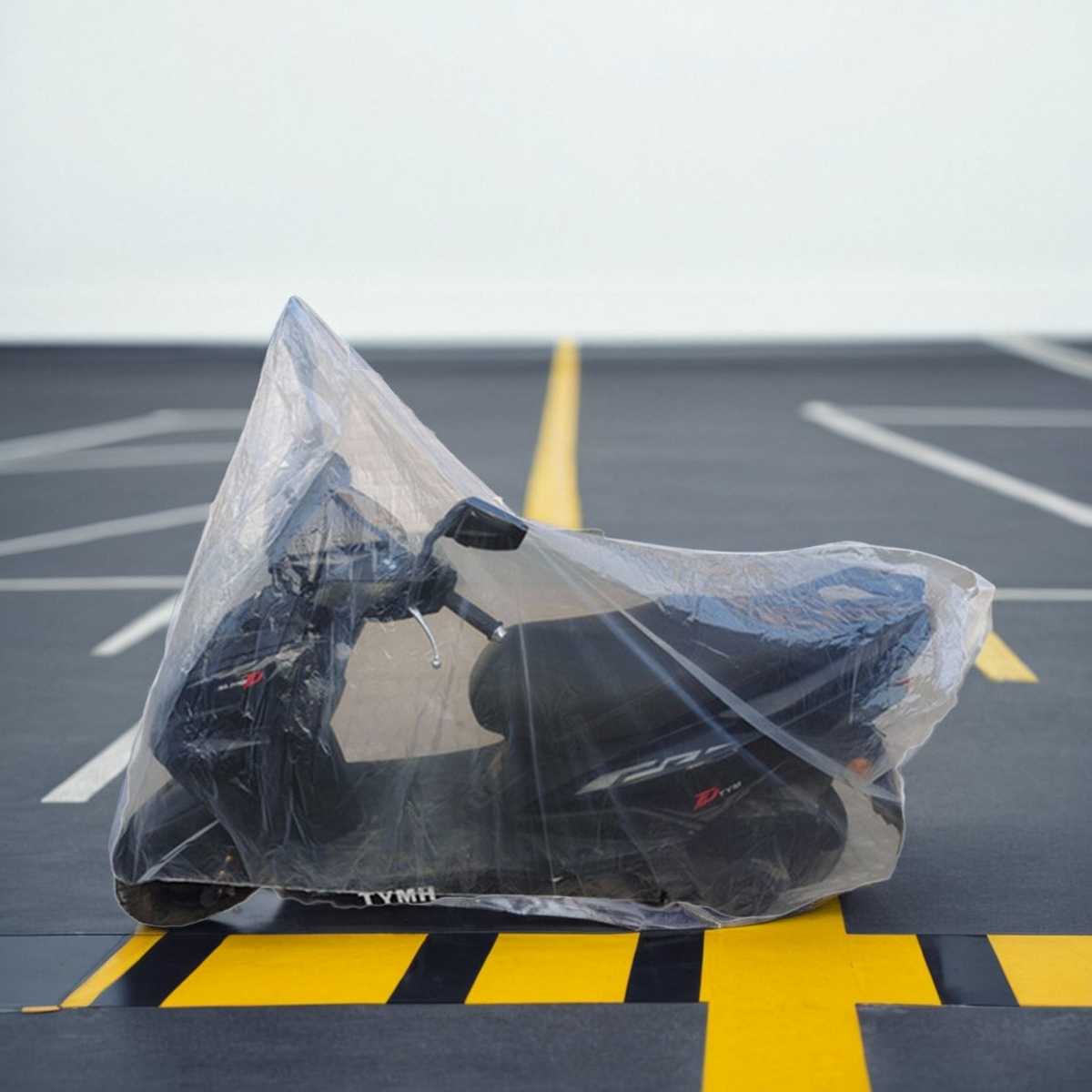 バイクカバー 原付 透明全天候型原付保護シート