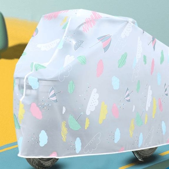 バイクカバー 透明防水原付全面保護カバー