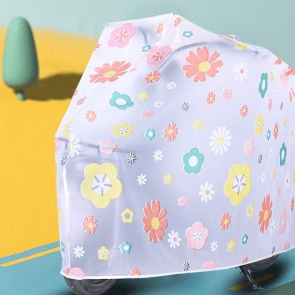 バイクカバー 透明防水原付全面保護カバー