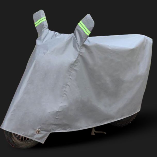 バイクカバー 反射テープ付き中型二輪車用全天候対応保護カバー