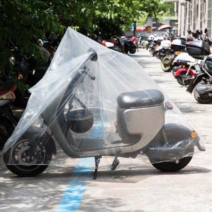 バイクカバー 透明防水全車体保護バイクカバー原付専用