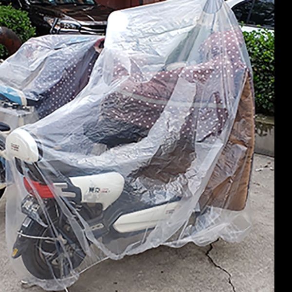 バイクカバー 全天候対応透明防水原付専用保護カバー