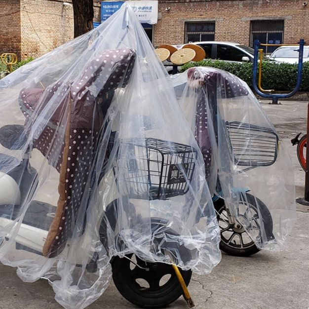 バイクカバー 全天候対応透明防水原付専用保護カバー