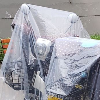 バイクカバー 全天候対応透明防水原付専用保護カバー