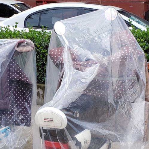 バイクカバー 全天候対応透明防水原付専用保護カバー