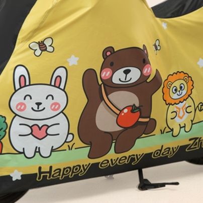 バイクカバー 可愛い動物柄四季対応原付用防護カバー