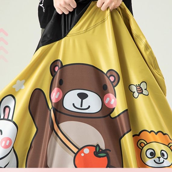 バイクカバー 可愛い動物柄四季対応原付用防護カバー