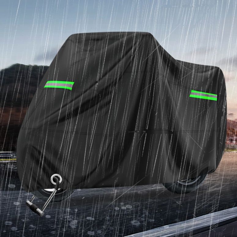 バイクカバー 反射帯付き全天候型原付専用防水保護カバー