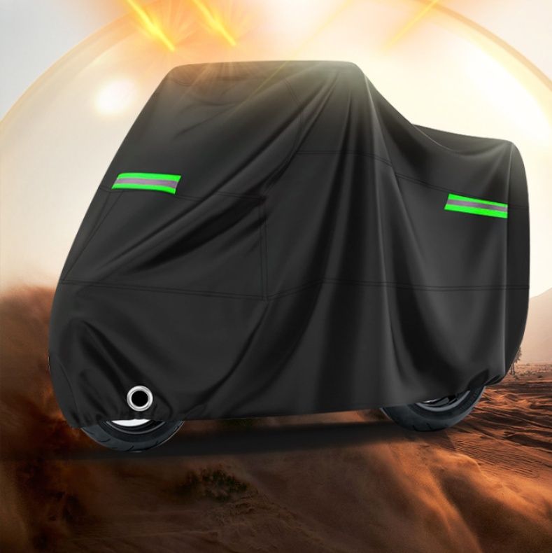 バイクカバー 反射帯付き全天候型原付専用防水保護カバー