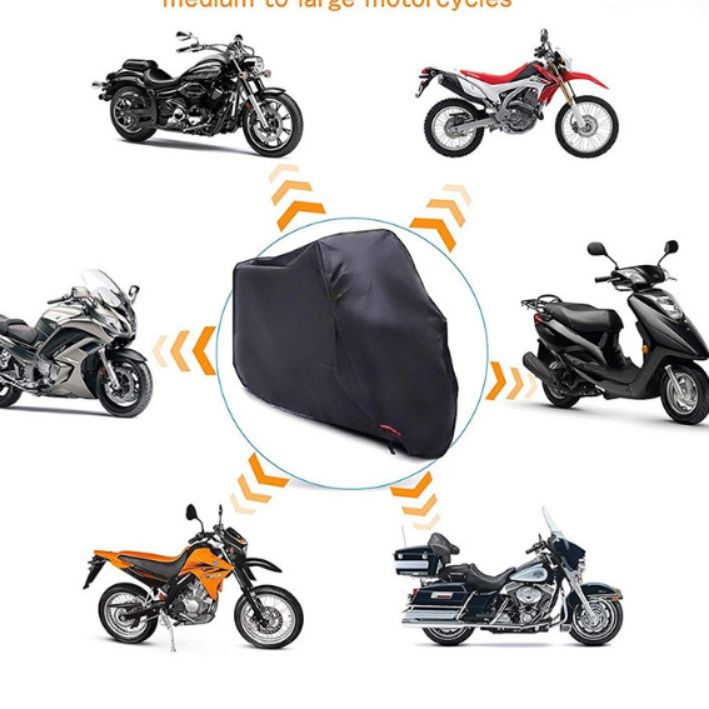 バイクカバー 大型二輪用防水防塵全天候対応厚手保護カバー