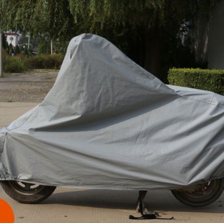 バイクカバー 大型車両対応反射板付き全天候型防水バイクカバー