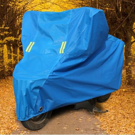 バイクカバー 大型車両対応反射板付き全天候型防水バイクカバー