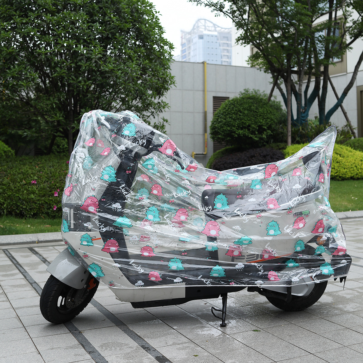 バイクカバー かわいい模様の原付保護カバー