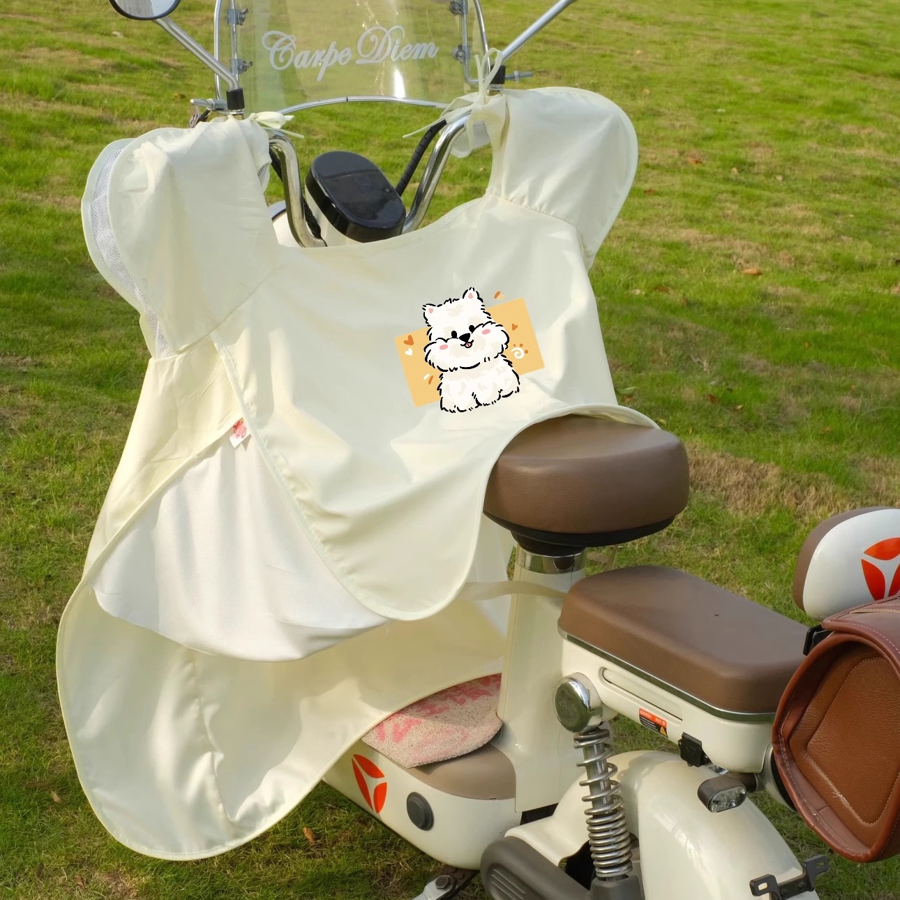 バイクカバー 優美ハンドル保護原付カバー