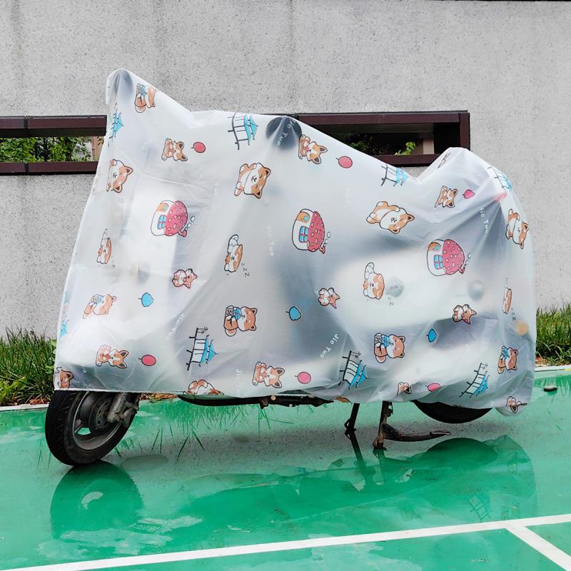 バイクカバー 花柄デザイン防水バイクカバー中型