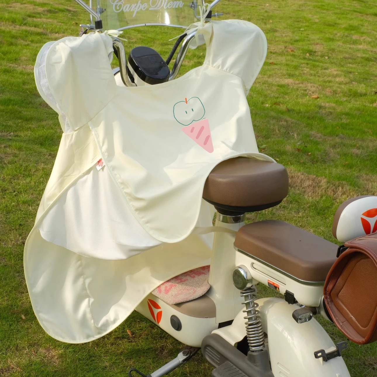 バイクカバー 優美ハンドル保護原付カバー