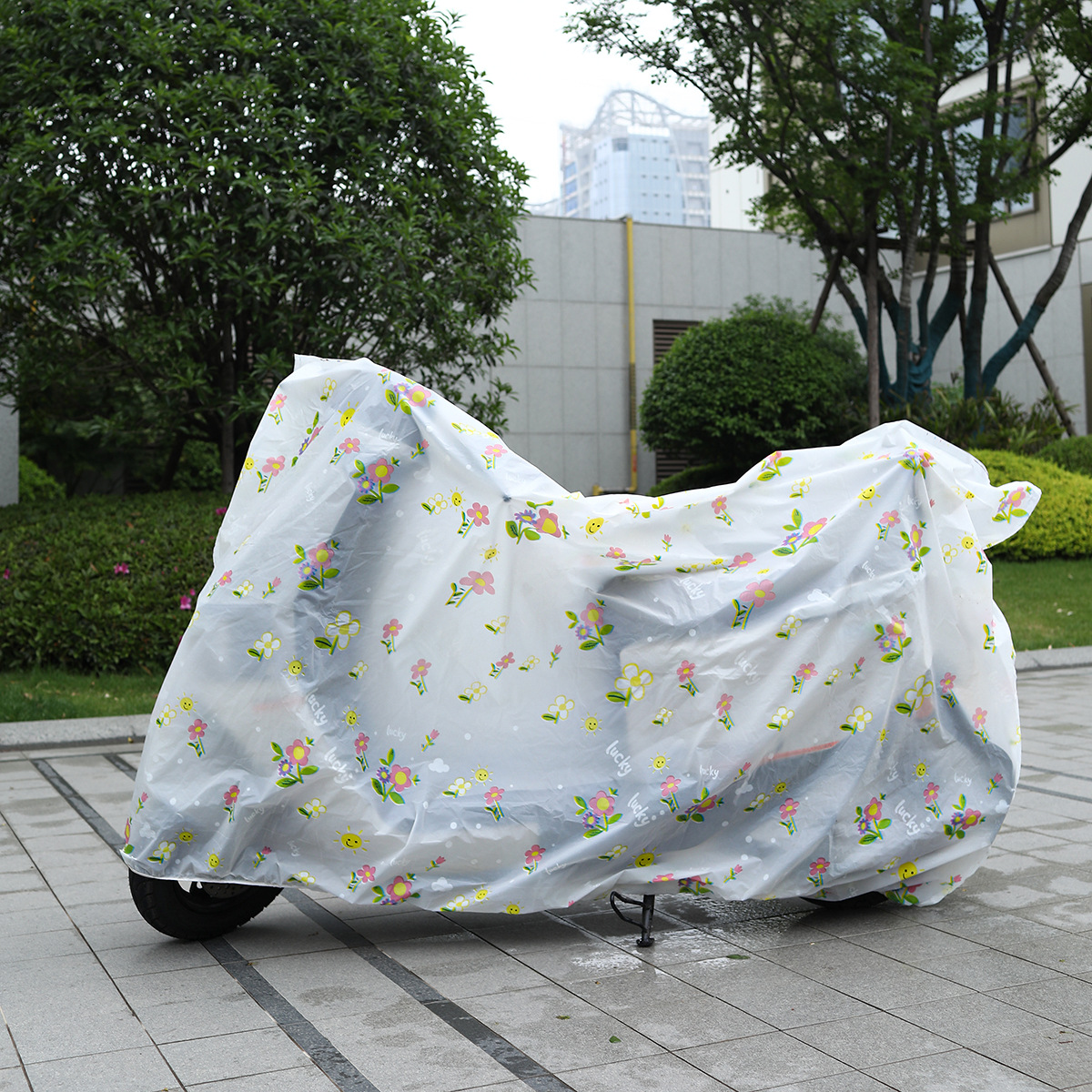 バイクカバー かわいい模様の原付保護カバー
