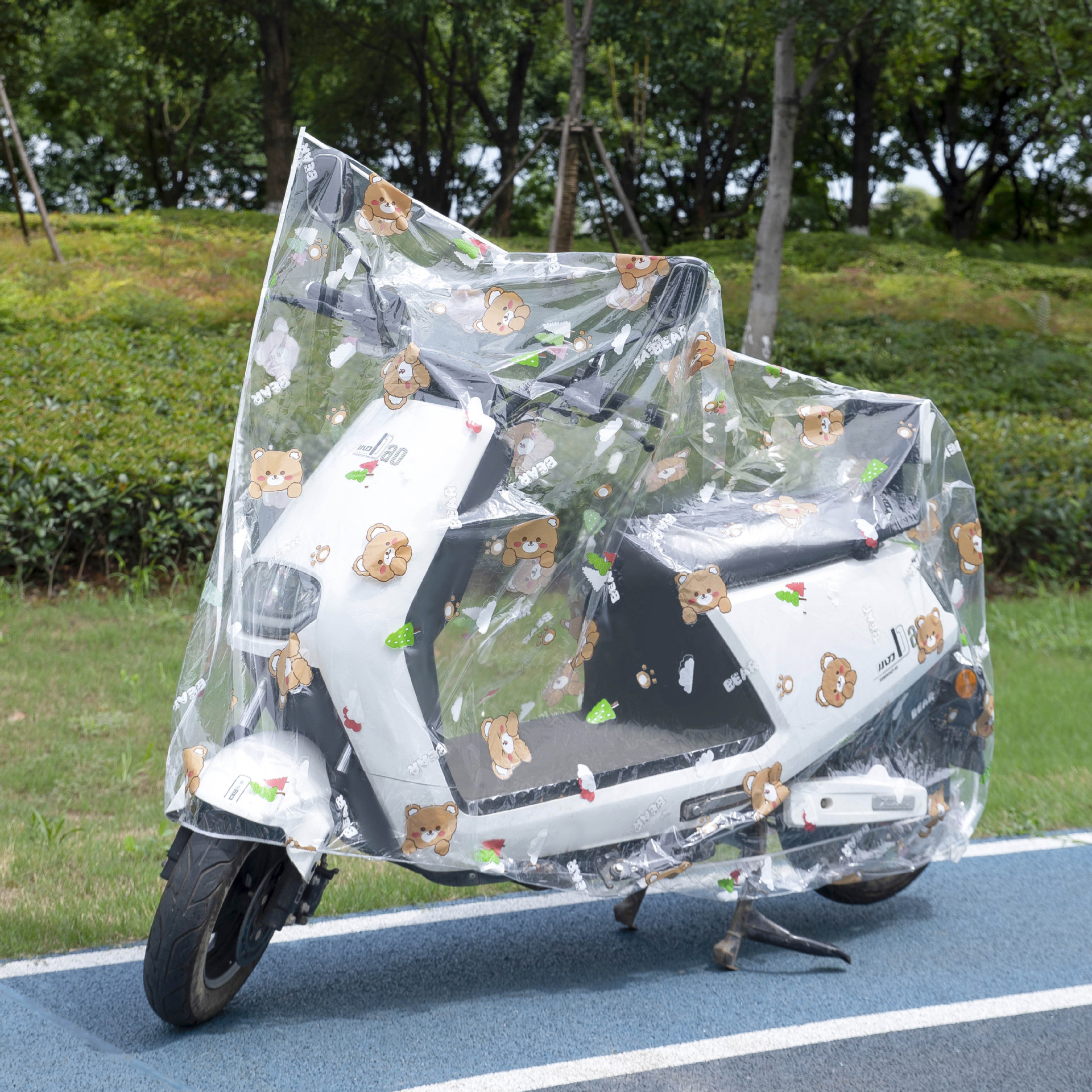 バイクカバー かわいい模様の原付バイクカバー