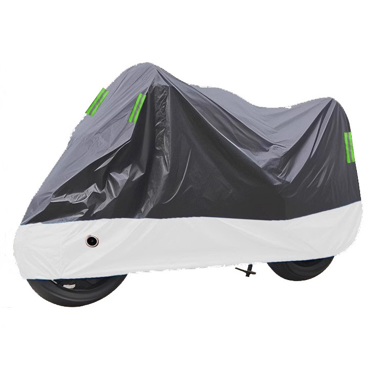 バイクカバー 大型車両対応防水反射板付き二輪車保護カバー
