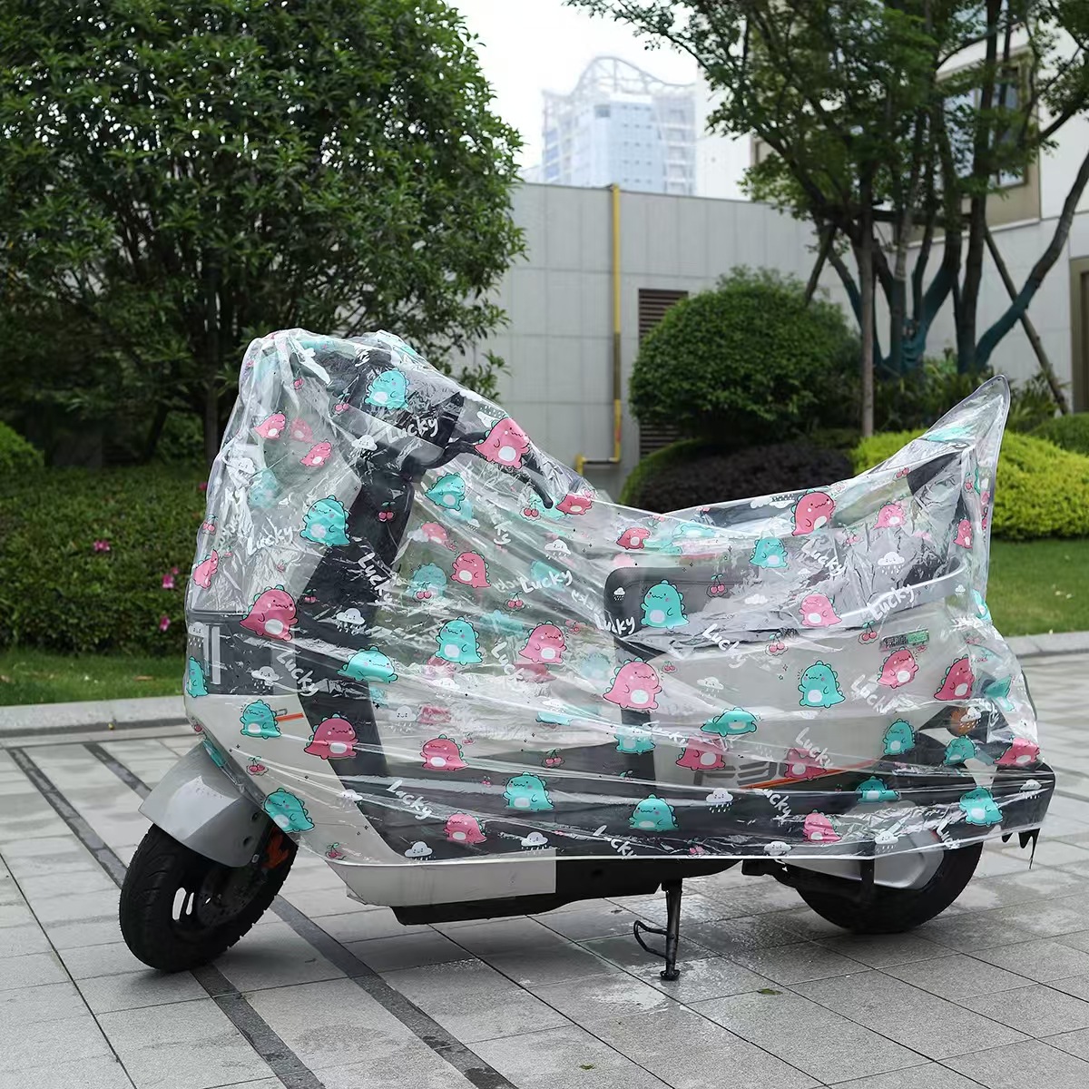 バイクカバー かわいい模様の原付バイクカバー