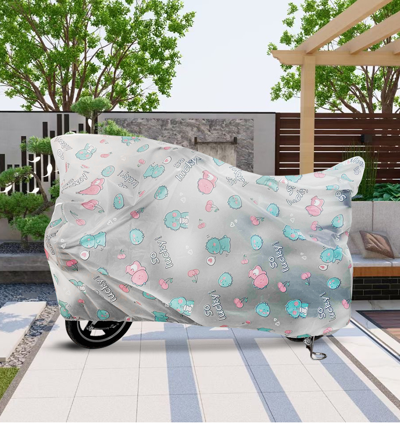 バイクカバー かわいい模様の原付バイクカバー
