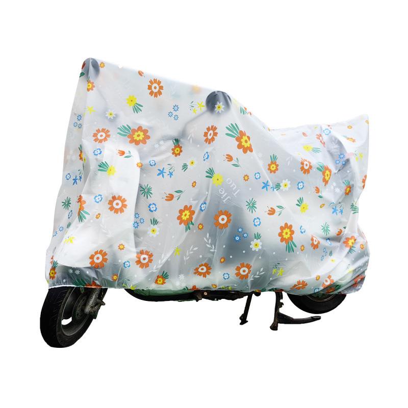 バイクカバー 花柄デザイン防水バイクカバー中型