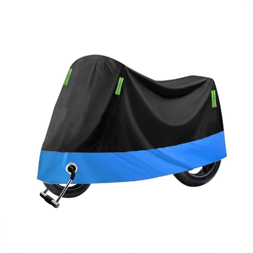 バイクカバー 大型車両対応防水反射板付き二輪車保護カバー