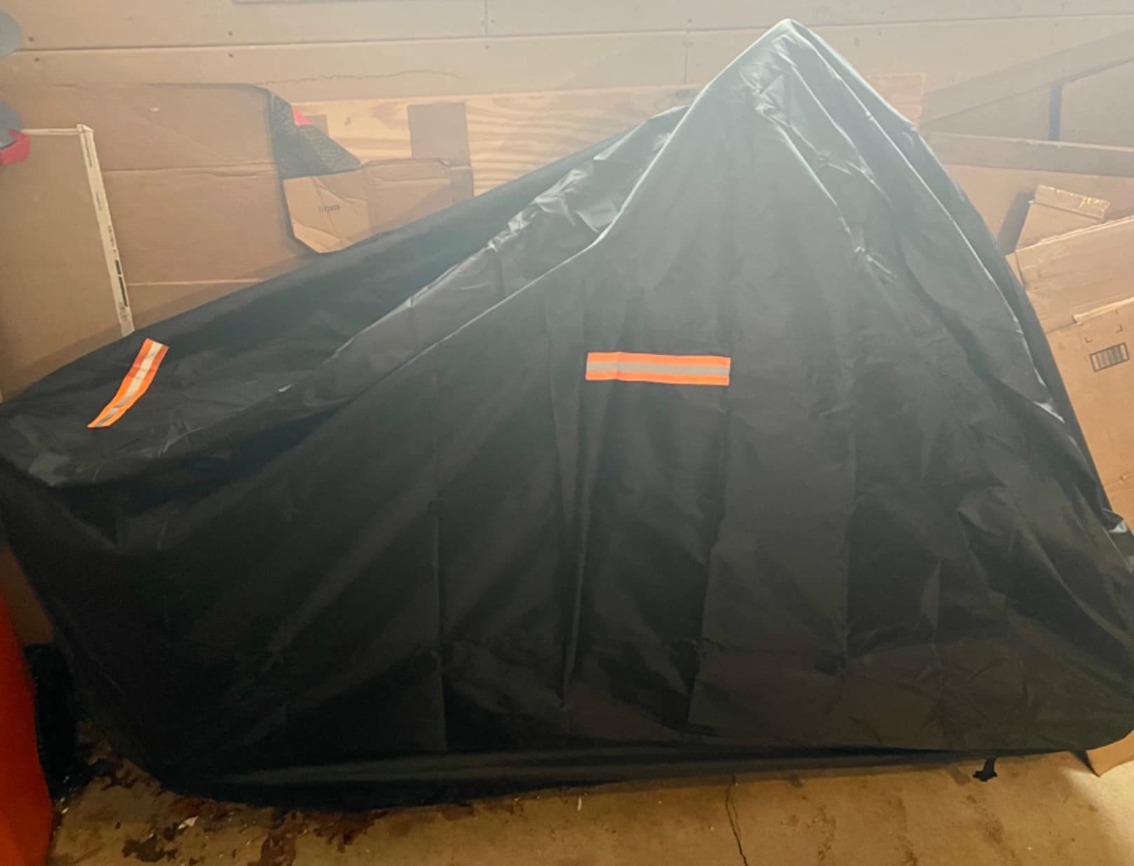 バイクカバー 反射帯付き中型二輪専用全天候型保護カバー