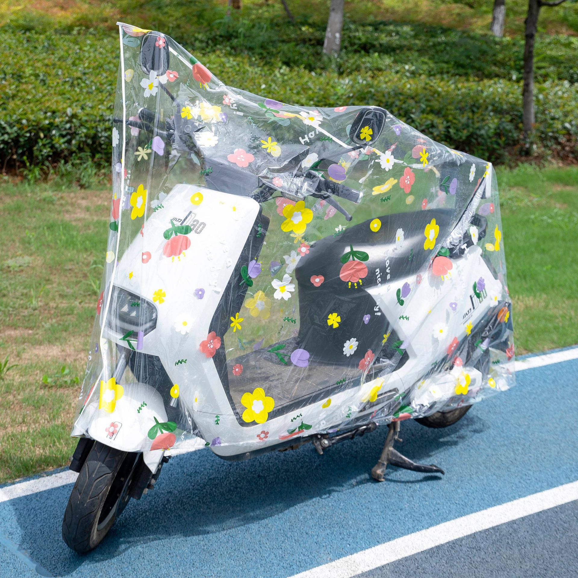 バイクカバー かわいい模様の原付バイクカバー