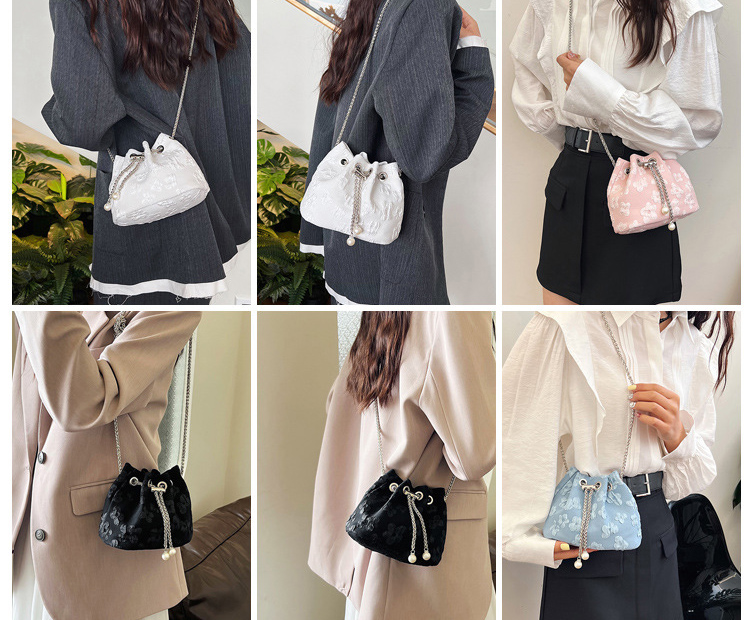 チェーン バッグ 花柄巾着チェーンバッグ 肩掛けショルダー