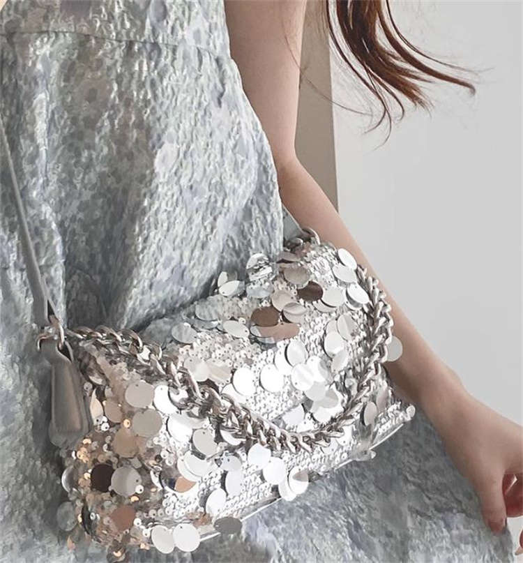 チェーン バッグ スパンコール装飾チェーンショルダーバッグ