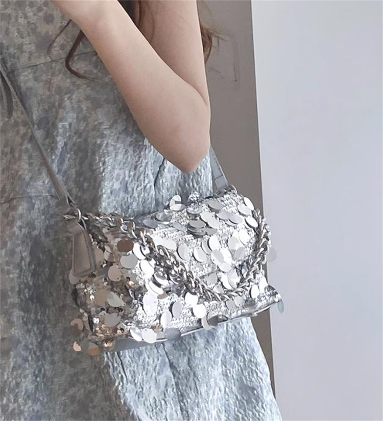 チェーン バッグ スパンコール装飾チェーンショルダーバッグ