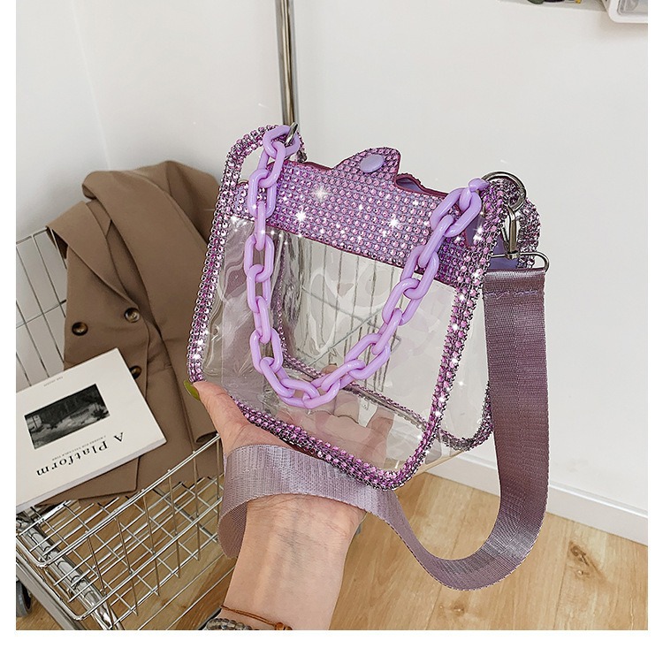 チェーン バッグ きらめき透明チェーンミニバッグ