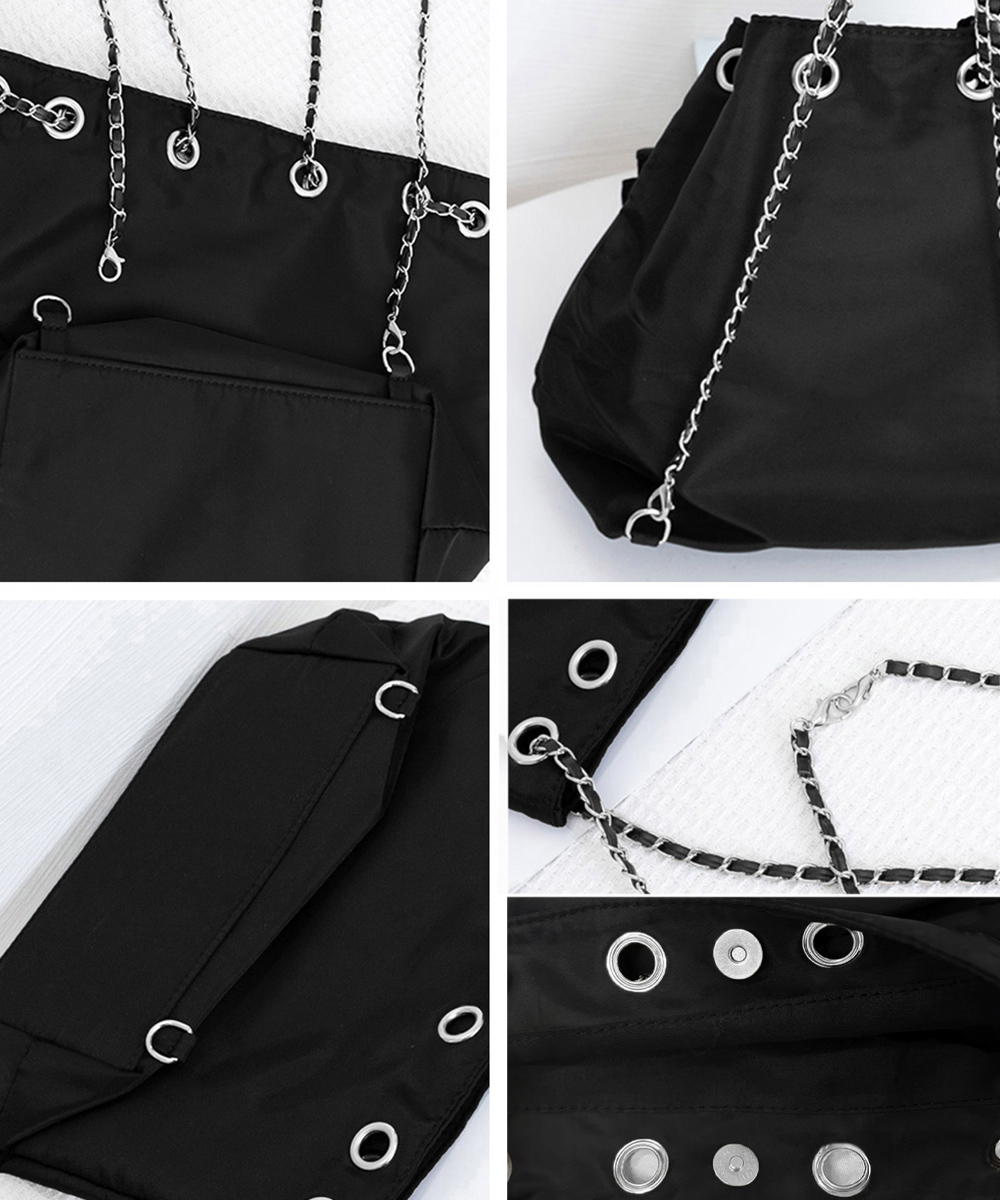 チェーン バッグ 巾着型三用途チェーンバッグ軽量ナイロン製ショルダー