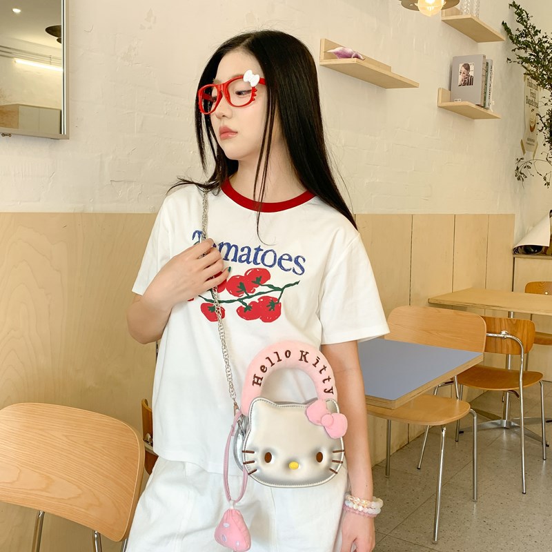 チェーン バッグ 猫顔デザイン ミニチェーンポシェット