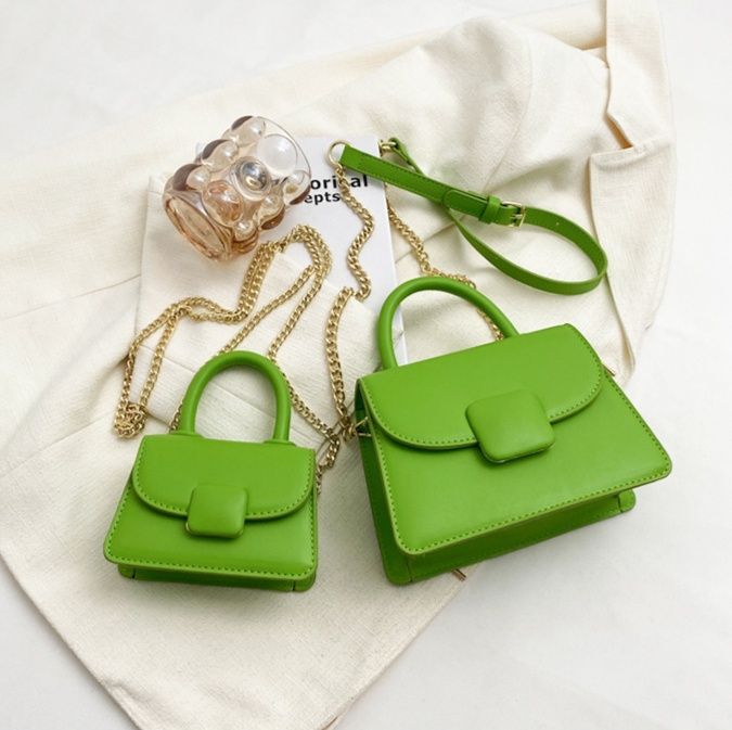 チェーン バッグ ミニハンドル ショルダー 極小財布